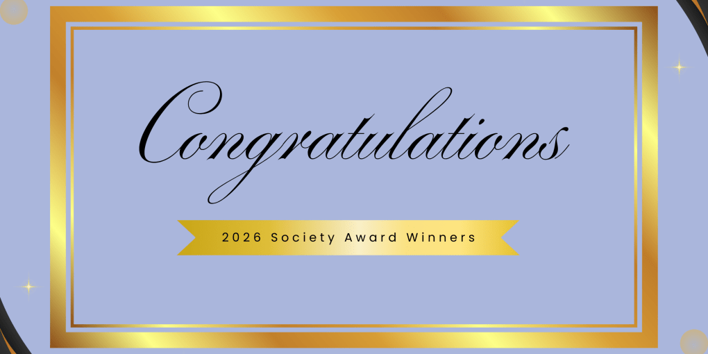 Congratulations 2026 Society Award Winners
