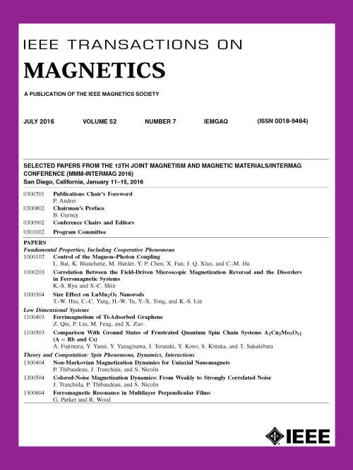IEEE Transactions on Magnetics IEEE Magnetics Society