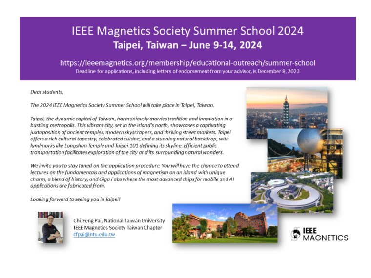 IEEE Magnetics Society Summer School 2024
