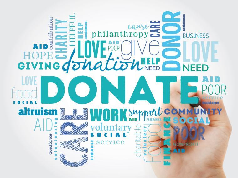 Donate Wordle image